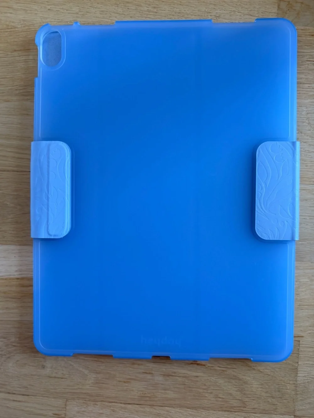 heyday Light Blue Floral Embossed Tablet Cover iPad Air 13 inch